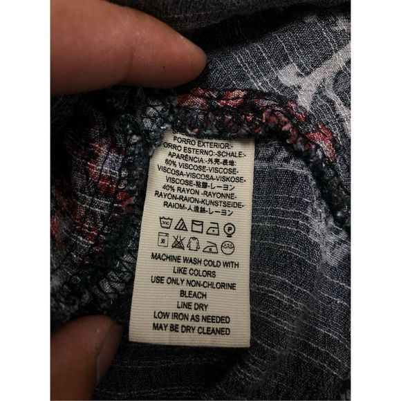 Free People Smooth Talker Tunic Dress Raven Black Floral, Sz Small, MP $128 - Picture 7 of 10